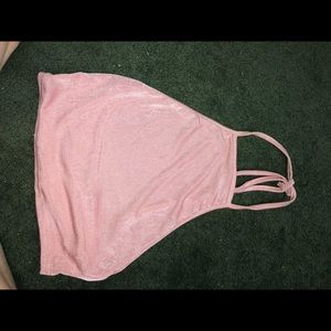 nasty gal pink halter top